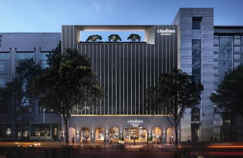a rendering of a building with trees in front of it at Citadines Connect City Centre Singapore in Singapore