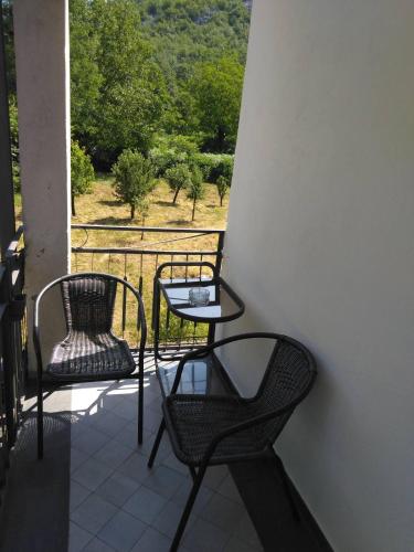 Balkoni atau teres di Lucha apartman