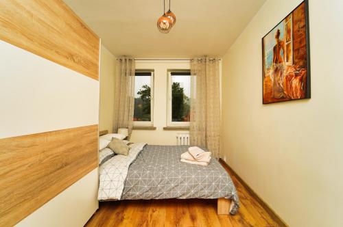 Postel nebo postele na pokoji v ubytování Sudety Canna House