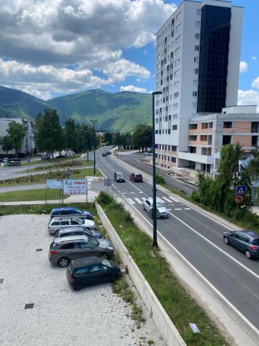 Nespecifikovaný výhled na hory nebo výhled na hory při pohledu z apartmánu