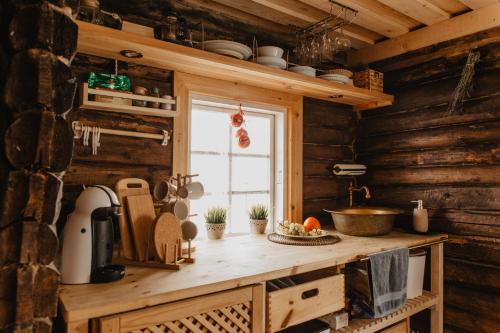Dapur atau dapur kecil di Vienkiemio Oazė - Pasakų namelis