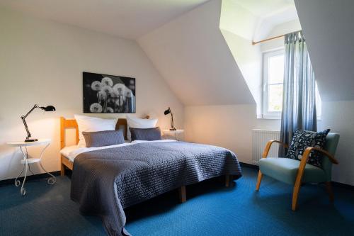 Postel nebo postele na pokoji v ubytování Ferienhof Homann Sauerland
