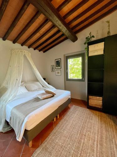 Кровать или кровати в номере Casale La Gora - B&B di charme