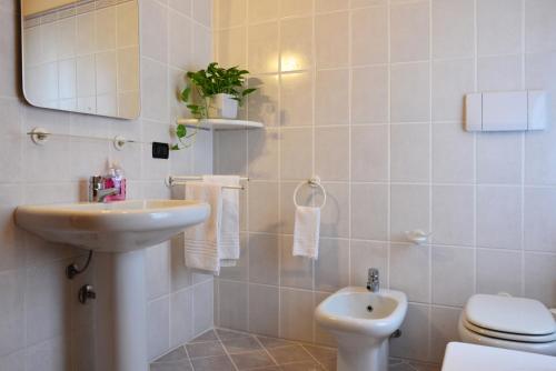 Koupelna v ubytování B&B La Palanca