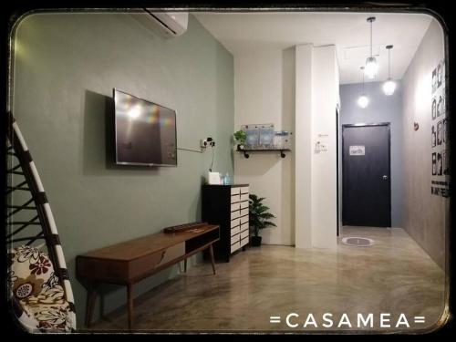 تلفاز و/أو أجهزة ترفيهية في Sibu-Casamea(Shoplot)2 Bedrooms-FREE wifi & Washer