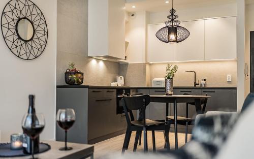 Dapur atau dapur kecil di e-baltic - Niechorze, Your beachfront apartments,