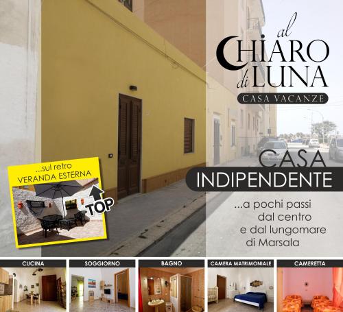 a collage of pictures of a building at Al Chiaro di Luna in Marsala