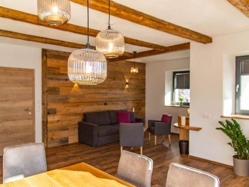 Posezení v ubytování Gasthof Appartements Gamskar