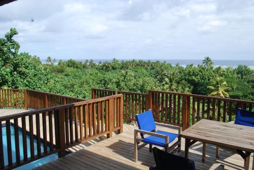 Rõdu või terrass majutusasutuses Moana Villa Aitutaki