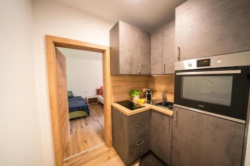 Köök või kööginurk majutusasutuses Appartments Kramer