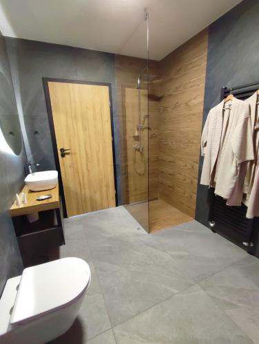 Koupelna v ubytování Boutique rooms by Petrič winery