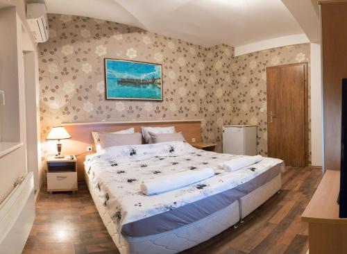 Cama o camas de una habitación en Apartments Ohrid Izabela