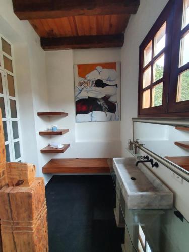 Kuchyň nebo kuchyňský kout v ubytování Casa Dos Gallos