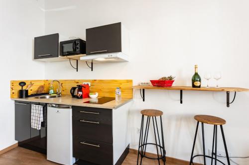 Η κουζίνα ή μικρή κουζίνα στο Cosy Apparts Brive