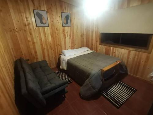 Cabaña Relmu Osorno con tinajaにあるテレビまたはエンターテインメントセンター