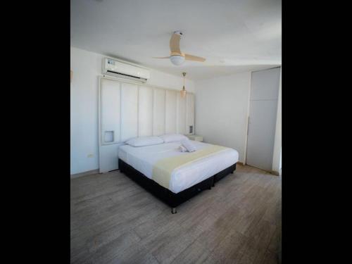 Ένα ή περισσότερα κρεβάτια σε δωμάτιο στο Double rooms San Andres Island in Colombia