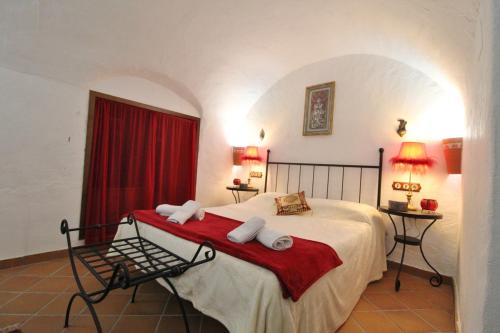 Krevet ili kreveti u jedinici u okviru objekta Casa Cueva Bella Vista