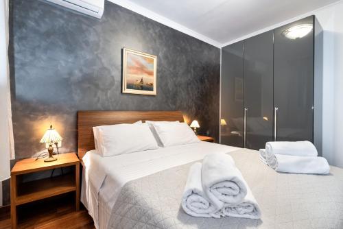 Posteľ alebo postele v izbe v ubytovaní Villa Anima, Stanici, near Omiš