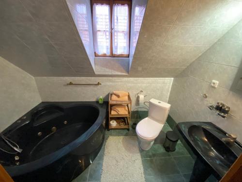 Koupelna v ubytování Penzion Parkán