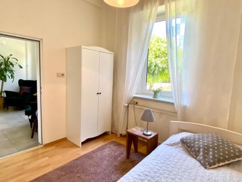 Ένα ή περισσότερα κρεβάτια σε δωμάτιο στο Ferienhaus nahe Münster
