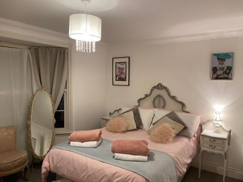 Ένα ή περισσότερα κρεβάτια σε δωμάτιο στο Sea House