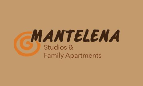 un cartel que lee estudios marietta y apartamentos familiares en Mantelena studios & family apartments en Pollonia