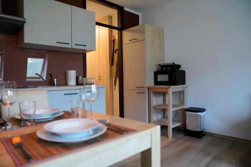 Η κουζίνα ή μικρή κουζίνα στο Apartment Alpea