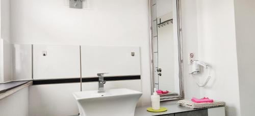 Salle de bains dans l'établissement Pension Ramser