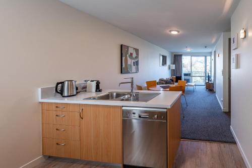 Kuchyň nebo kuchyňský kout v ubytování Central Luxury Apartment 205