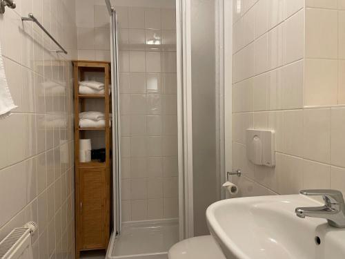 Koupelna v ubytování Apartment No6