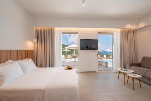 Postel nebo postele na pokoji v ubytování Ninemia Luxury Residence
