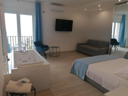 Posteľ alebo postele v izbe v ubytovaní Borgonuovo Luxury Home
