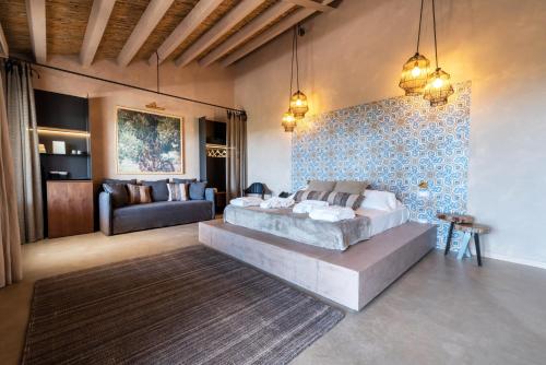 Postel nebo postele na pokoji v ubytování Relais Chiaramonte