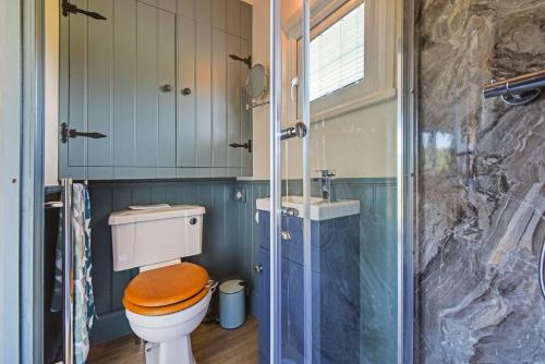 Kupatilo u objektu Crabden Shepherd Hut - Blendworth