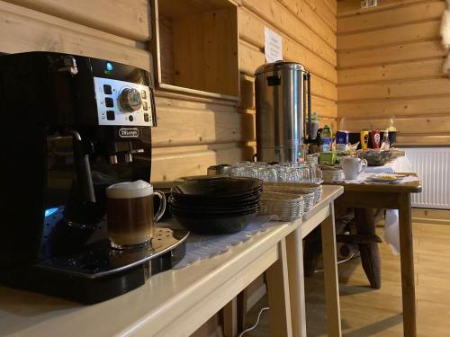 Kuchyň nebo kuchyňský kout v ubytování Willa Dwa Zamki