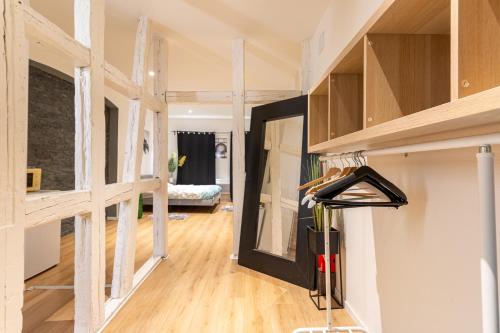 Studio HyperCentre Strasbourgにあるベッド