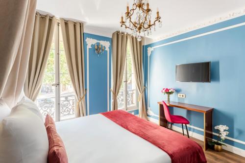 Кровать или кровати в номере Luxury 4 bedrooms 4 bathrooms apartment in Le Marais