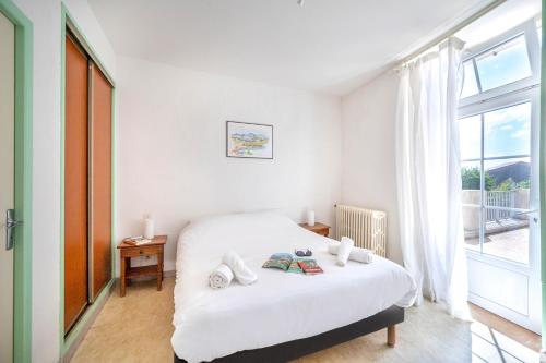 Llit o llits en una habitació de Cap Ardèche