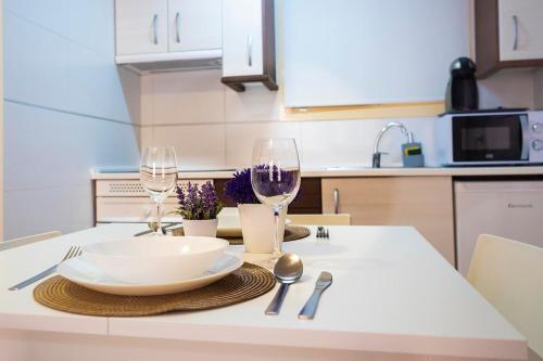 Dapur atau dapur kecil di Apartamento Buen Camino
