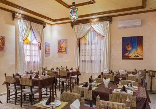 Restaurace v ubytování Riad Zagora Palms