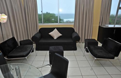 Ruang duduk di The Norwegian Lodge