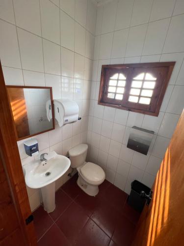Koupelna v ubytování Hostal FloryMar
