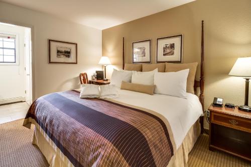 a bedroom with a large bed in a room at Twin Peaks Lodge & Hot Springs in Ouray