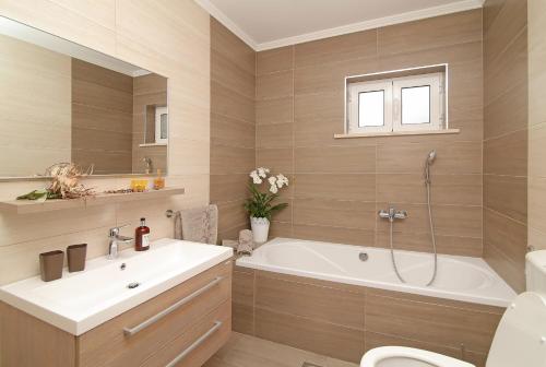 Koupelna v ubytování Apartment Moretić