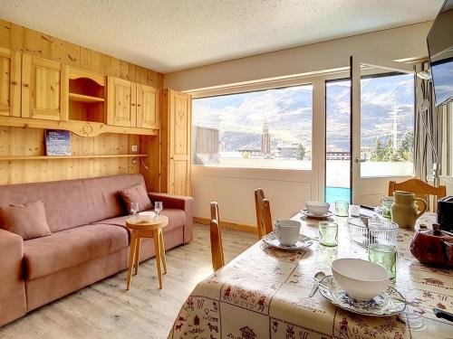 Studio rénové 4 pers, accès pistes, balcon sud - FR-1-344-953
