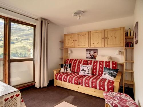 Studio lumineux, entrée/sortie skis aux pieds, balcon - FR-1-344-967
