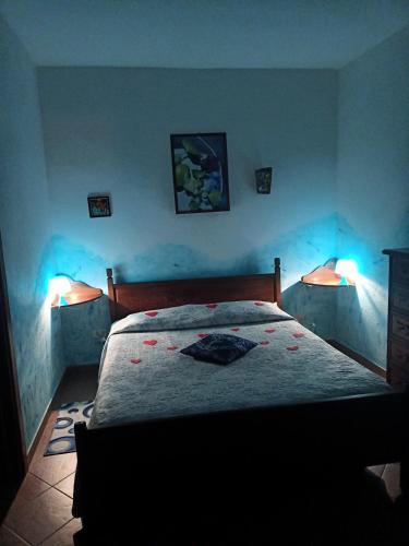 Katil atau katil-katil dalam bilik di Agriturismo La Locandiera