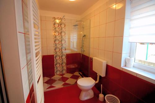 Koupelna v ubytování Apartmens Adriana