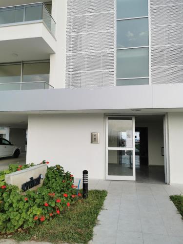 Η πρόσοψη ή η είσοδος του SEASKY Abelia, Studio with Sea View, Beach, Pools, Sauna, Bogaz Iskele North Cyprus