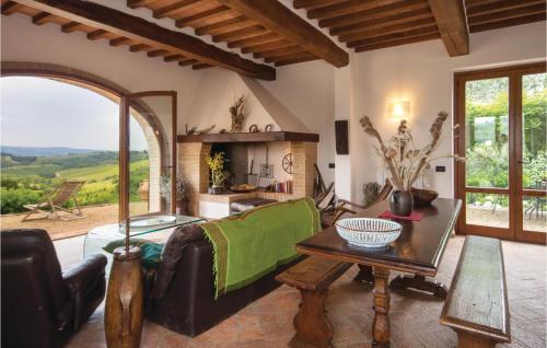 a living room with a couch and a table at Certinuzza in Luia